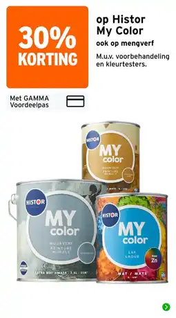 GAMMA Histor my color aanbieding