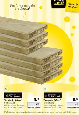 Karwei Club Karwei Tuinplank, 180 cm aanbieding