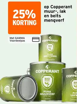 GAMMA Copperant muur, lak en beits mengverf aanbieding