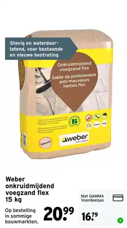 GAMMA Weber onkruidmijdend voegzand flex aanbieding