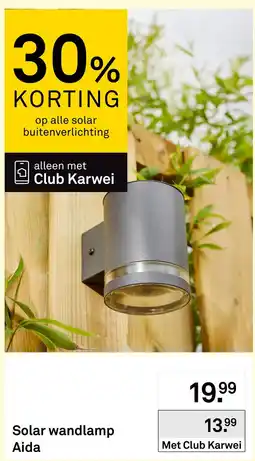 Karwei Karwei solar wandlamp Aida aanbieding