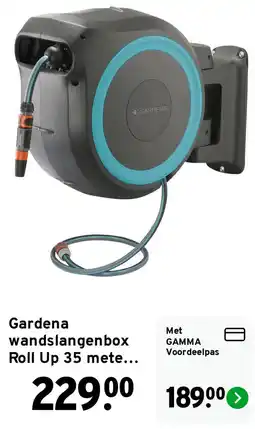 GAMMA Gardena wandslangenbox Roll Up 35 mete... aanbieding