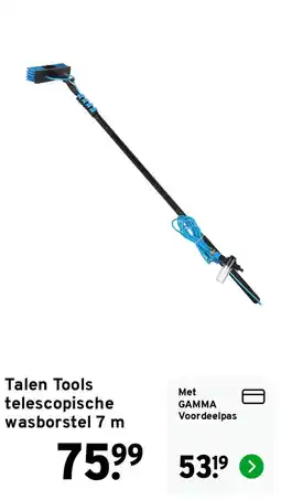 GAMMA Talen tools telescopische wasborstel aanbieding