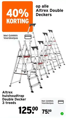GAMMA Altrex huishoudtrap Double Decker aanbieding