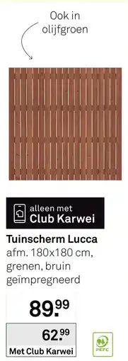 Karwei Tuinscherm Lucca aanbieding
