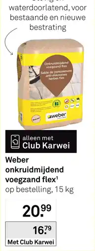 Karwei Weber onkruidmijdend voegzand flex aanbieding