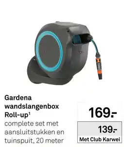 Karwei Gardena wandslangenbox Roll-up aanbieding