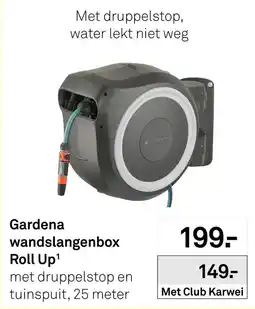 Karwei Gardena wandslangenbox Roll Up aanbieding