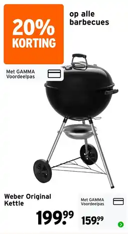 GAMMA Weber Original Kettle aanbieding