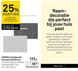 Karwei KARWEI plisségordijn aanbieding