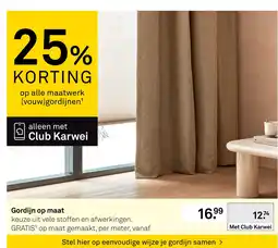 Karwei Club Karwei gordijn aanbieding
