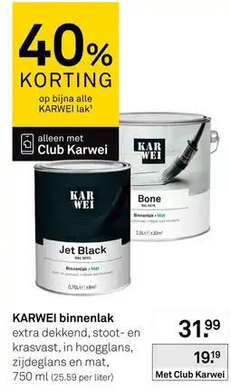Karwei Karwei binnenlak aanbieding