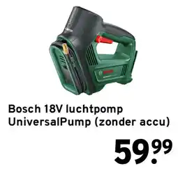 GAMMA Bosch 18V luchtpomp UniversalPump aanbieding