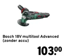 GAMMA Bosch 18V multitoool advanced aanbieding