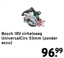 GAMMA Bosch 18V cirkelzaag UniversalCirc 53mm aanbieding