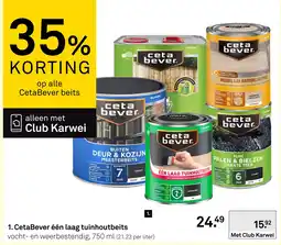 Karwei CetaBever één laag tuinhoutbeits aanbieding