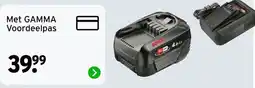 GAMMA Bosch accu aanbieding