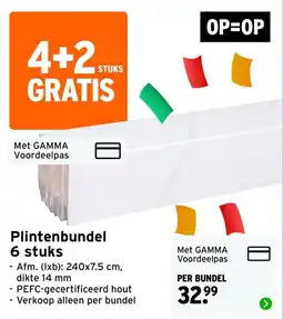 GAMMA Gamma plintenbundel aanbieding