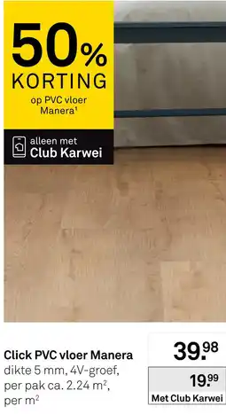 Karwei Manera Click PVC vloer aanbieding