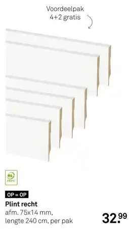 Karwei Plint recht aanbieding