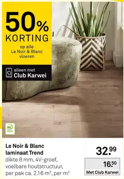 Karwei Le Noir & Blanc laminaat Trend aanbieding