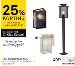 Karwei KARWEI buitenlamp Andor aanbieding