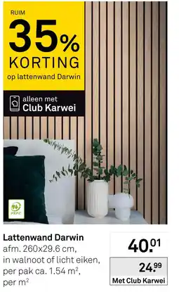 Karwei Club Karwei Lattenwand Darwin aanbieding