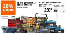 GAMMA GAMMA gereedschapskoffer L aanbieding
