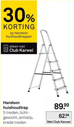 Karwei Handson huishoudtrap aanbieding