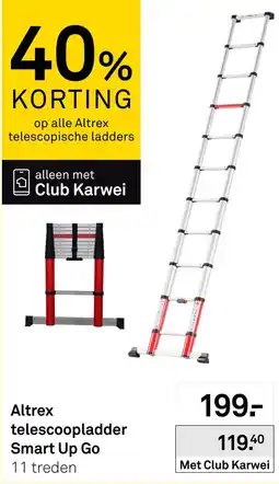 Karwei Altrex telescoopladder Smart Up Go aanbieding