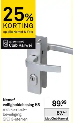 Karwei Nemef veiligheidsbeslag KS aanbieding
