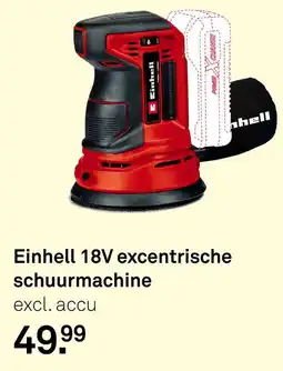Karwei Einhell 18V excentrische schuurmachine aanbieding