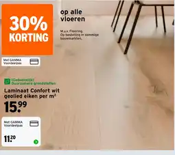 GAMMA Laminaat Confort wit geolied eiken aanbieding