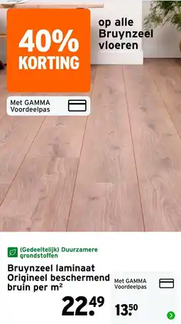 GAMMA Bruynzeel laminaat aanbieding