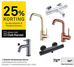 Karwei Atlantic fonteinkraan olivier aanbieding
