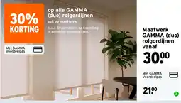 GAMMA gamma (duo) rol gordijnen aanbieding