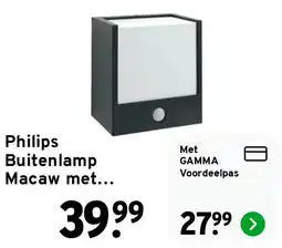 GAMMA Philips Buitenlamp Macaw met... aanbieding