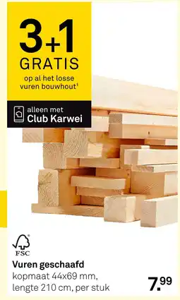 Karwei Club Karwei vuren bouwhout aanbieding