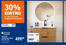 GAMMA Atlantic onderkast Raff 80 cm eik aanbieding