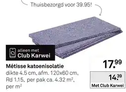 Karwei Métisse katoenisolatie aanbieding