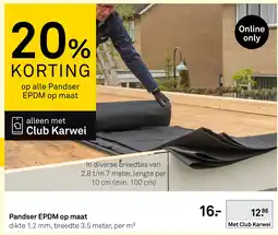 Karwei Pandser EPDM op maat aanbieding