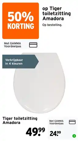 GAMMA Tiger toiletzitting Amadora aanbieding