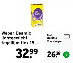 GAMMA Weber Beamix lichtgewicht tegellijm flex 15... aanbieding