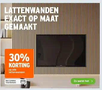 GAMMA lattenwanden aanbieding