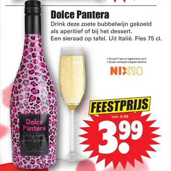 Dirk dolce Pantera 75cl aanbieding