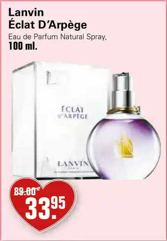 De Online Drogist Lanvin eclat d'arpege 100ml aanbieding