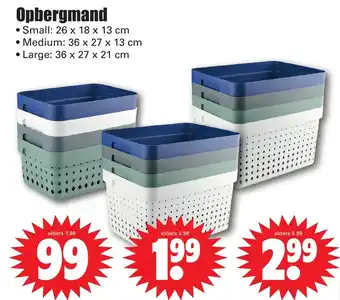 Dirk Opbergmand aanbieding