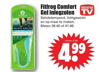 Dirk Fitfrog comfort gel inlegzolen aanbieding