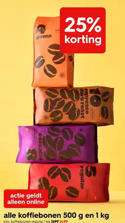 HEMA crema koffiebonen aanbieding