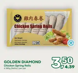 Amazing Oriëntal golden diamond chicken spring rolls aanbieding